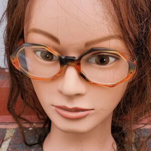 Vintage Swan octagon ‎ glasses